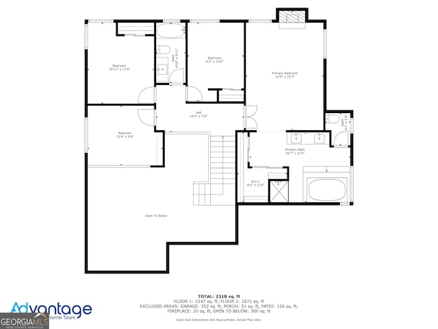 890 Muirfield Rdg, Marietta, GA 30068 - plan