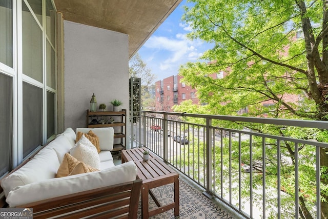 245 N Highland Ave NE Unit 220, Atlanta, GA 30307 - balcony with an outdoor living space