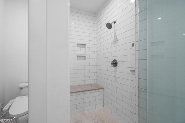 2614 Talley St, Decatur, GA 30030 - full bath featuring a tile shower and toilet