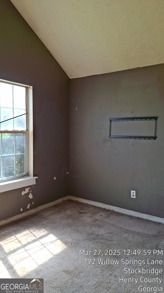 172 Willow Springs Ln, Stockbridge, GA 30281 - unfurnished room with carpet and vaulted ceiling