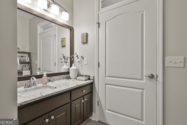 bathroom featuring vanity