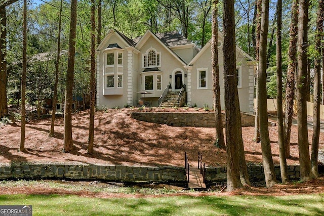 view of front of property with stucco siding