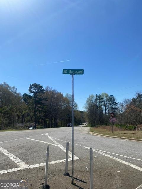 view of street featuring traffic signs