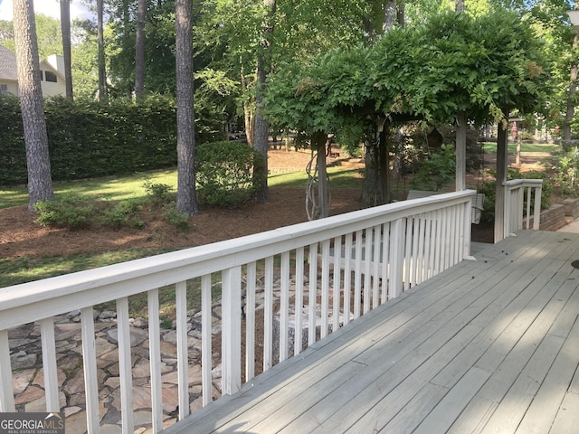 863 Fairwood Pointe NW, Acworth, GA 30101 - view of wooden deck