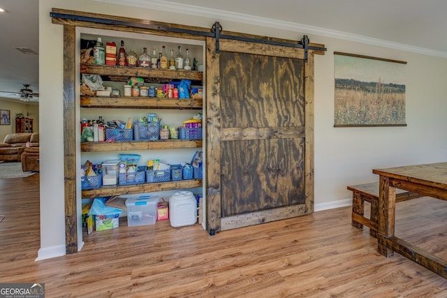 pantry featuring visible vents