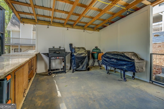 view of storage room