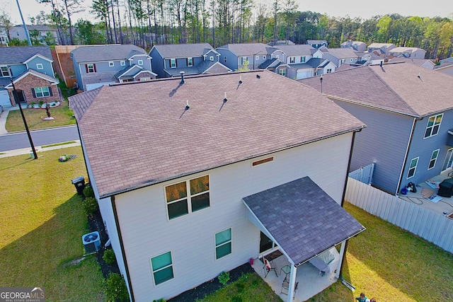 drone / aerial view featuring a residential view