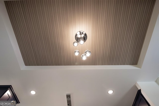 view of room details