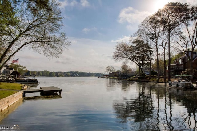 3711 Spinnaker Cir, Alpharetta, GA 30005 - water view featuring a dock