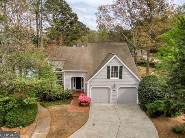 3711 Spinnaker Cir, Alpharetta, GA 30005 - view of front of property featuring driveway, a shingled roof, and an attached garage