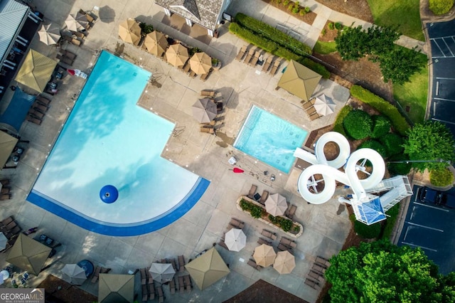 3711 Spinnaker Cir, Alpharetta, GA 30005 - bird's eye view of a pool