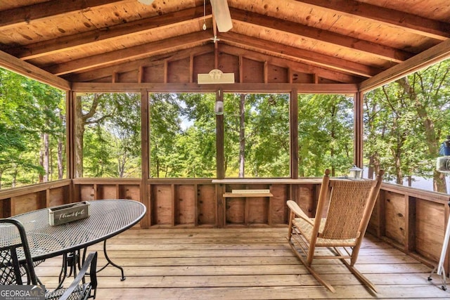 188 Paramount Dr, Eatonton, GA 31024 - sunroom / solarium with beam ceiling