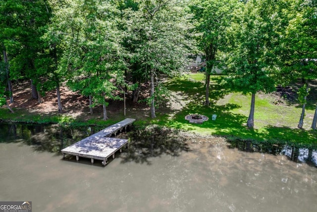 188 Paramount Dr, Eatonton, GA 31024 - exterior space with a fire pit