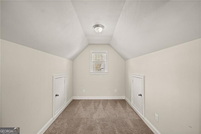 4735 Belcrest Way, Cumming, GA 30040 - additional living space featuring carpet, baseboards, and vaulted ceiling