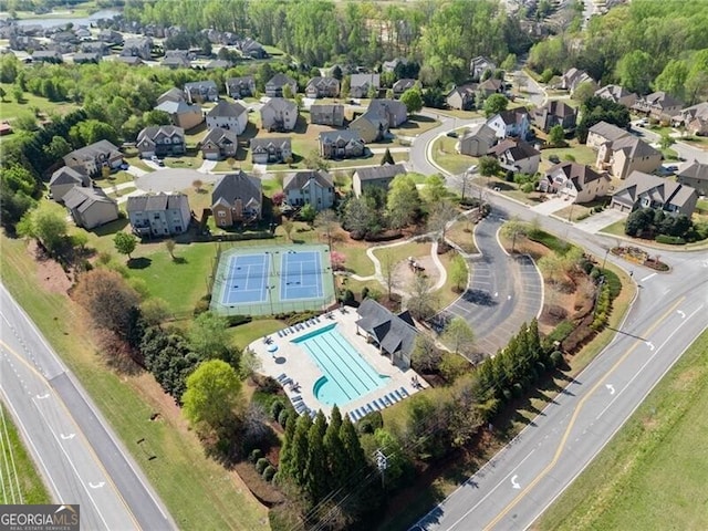 4735 Belcrest Way, Cumming, GA 30040 - bird's eye view with a residential view