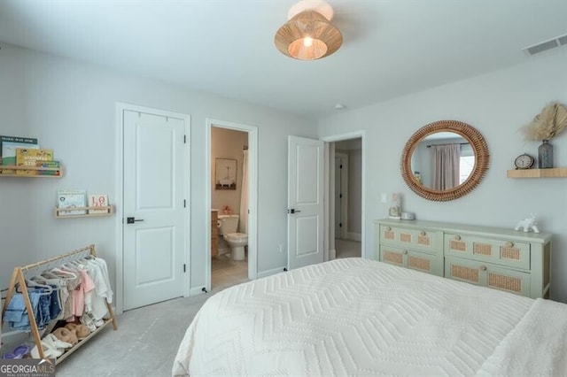 412 Nickajack Retreat Ln, Smyrna, GA 30082 - bedroom featuring ensuite bathroom, visible vents, and carpet