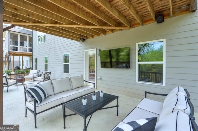 412 Nickajack Retreat Ln, Smyrna, GA 30082 - view of patio / terrace featuring an outdoor hangout area