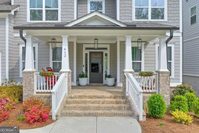 412 Nickajack Retreat Ln, Smyrna, GA 30082 - doorway to property with a porch