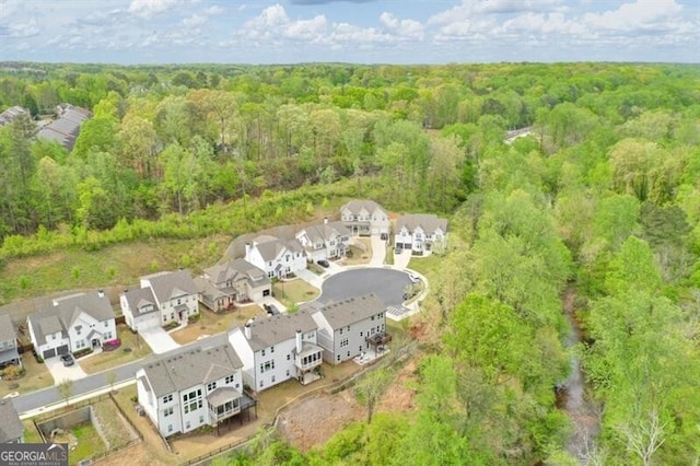 412 Nickajack Retreat Ln, Smyrna, GA 30082 - bird's eye view featuring a residential view and a view of trees