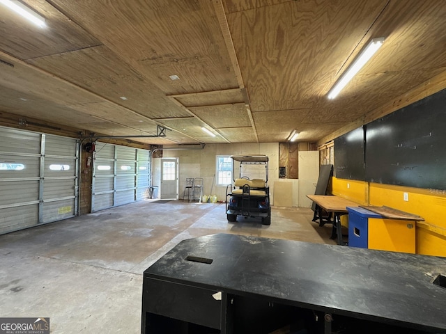 86 Empire St, Yatesville, GA 31097 - garage featuring wood ceiling