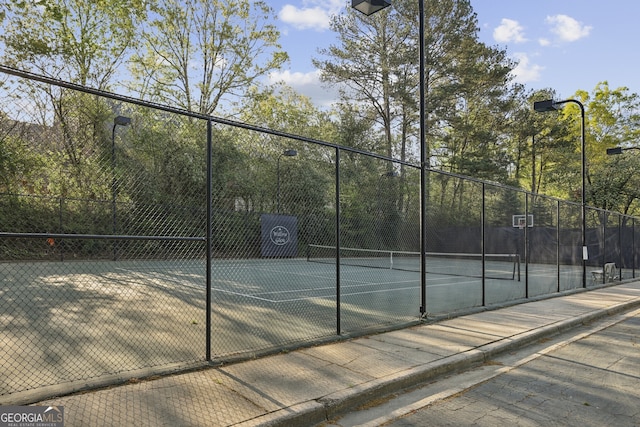 45 Willow Gln NE, Atlanta, GA 30342 - view of tennis court featuring community basketball court and fence