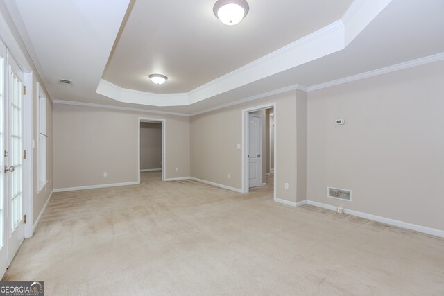 4106 Creekview Ridge Dr NE, Buford, GA 30518 - unfurnished bedroom with light carpet, ensuite bath, baseboards, and ceiling fan