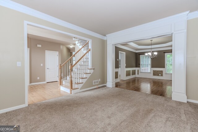 4106 Creekview Ridge Dr NE, Buford, GA 30518 - stairs with wood finished floors, a high ceiling, and baseboards
