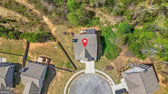 birds eye view of property