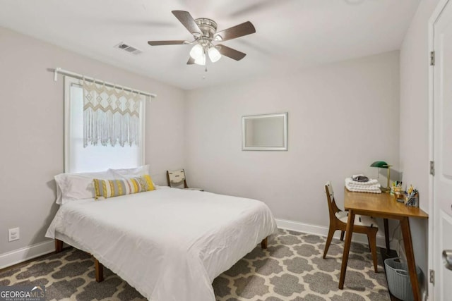 952 Columbia Dr, Decatur, GA 30030 - bedroom with baseboards and ceiling fan