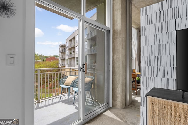 view of balcony
