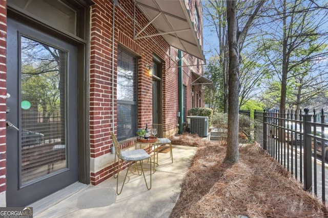 791 Wylie St SE Unit 1111, Atlanta, GA 30316 - view of patio with central AC and fence