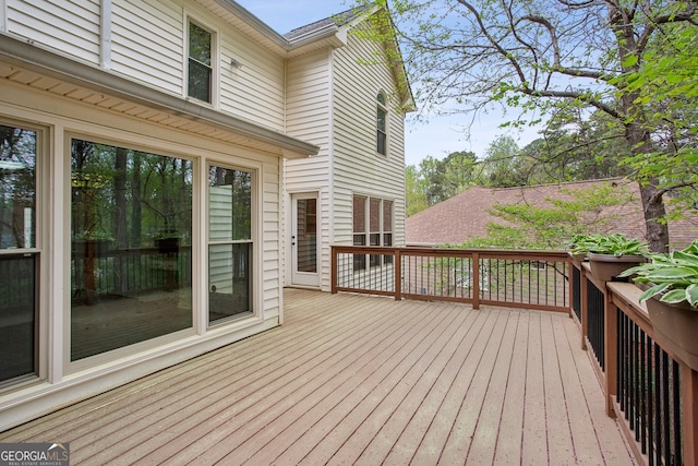 4284 Windy Gap Ct NW, Kennesaw, GA 30144 - view of wooden deck