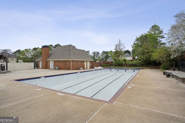 4284 Windy Gap Ct NW, Kennesaw, GA 30144 - pool with a patio, fence, and a gate