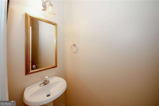 bathroom with a sink