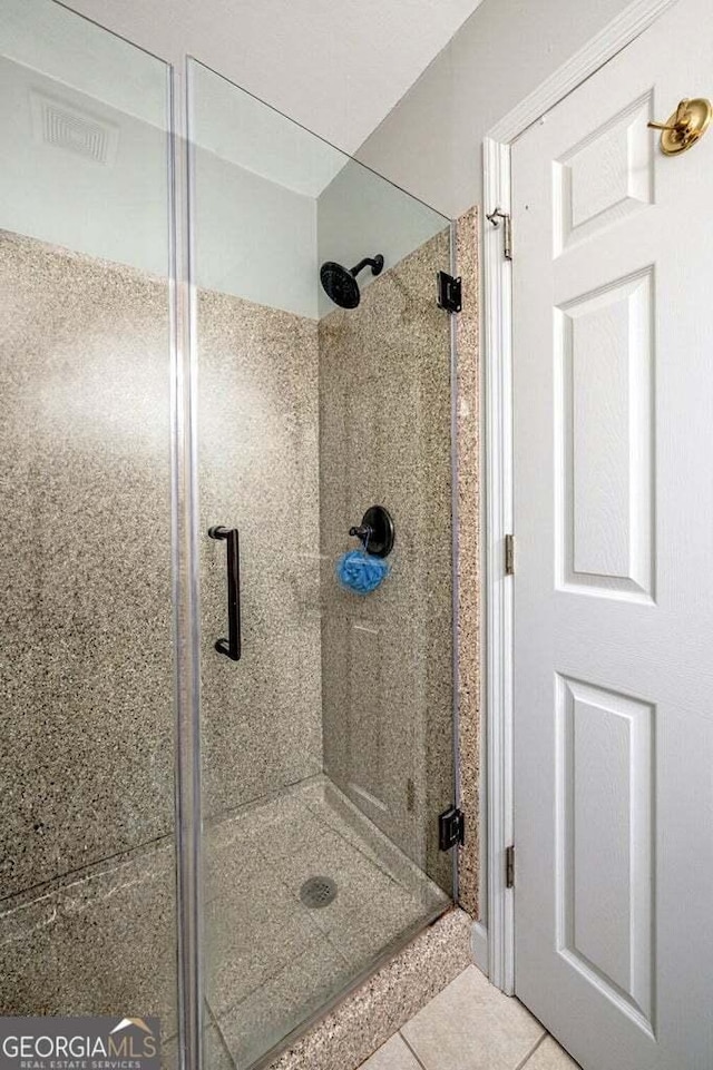 182 Hickory Dr, Ringgold, GA 30736 - full bath featuring tile patterned floors and a stall shower