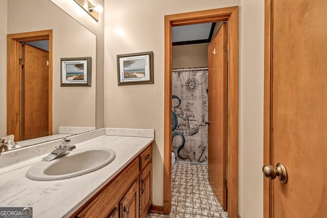 bathroom with vanity