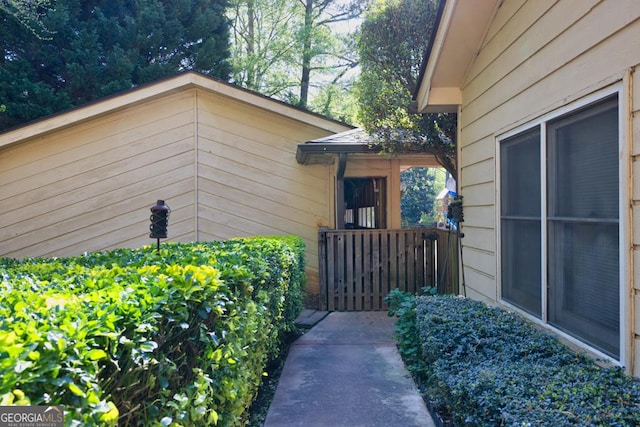 view of property exterior
