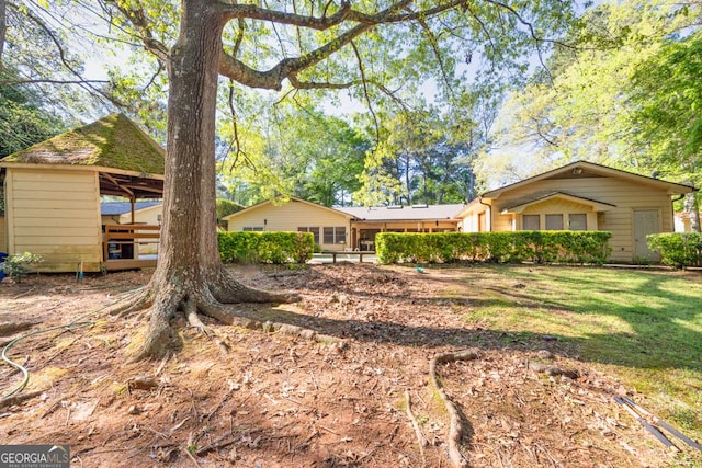 view of back of property