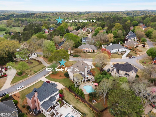 6201 Neely Farm Dr, Peachtree Corners, GA 30092 - view of property location with nearby suburban area