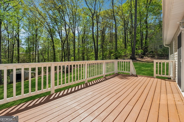 388 Pine Trl, Canton, GA 30115 - wooden terrace with a lawn