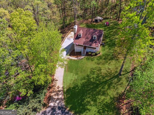 388 Pine Trl, Canton, GA 30115 - drone / aerial view with a view of trees