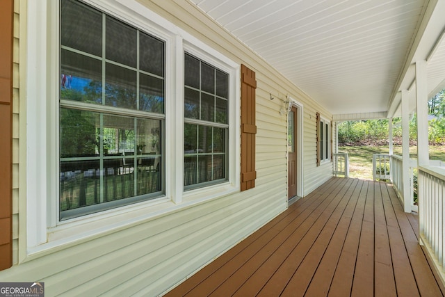 388 Pine Trl, Canton, GA 30115 - wooden terrace with covered porch