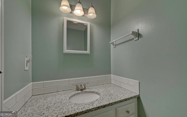 186 Foxdale Dr, Toccoa, GA 30577 - bathroom featuring vanity