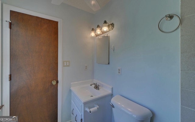 186 Foxdale Dr, Toccoa, GA 30577 - bathroom featuring vanity and toilet