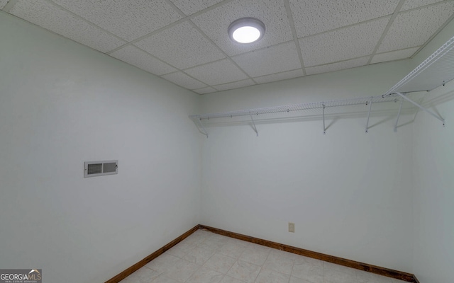 186 Foxdale Dr, Toccoa, GA 30577 - spacious closet featuring a paneled ceiling and visible vents