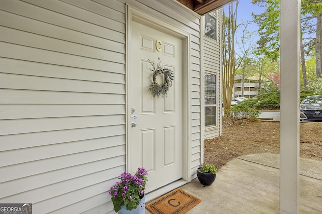 view of entrance to property