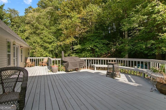 19 Mccrary Ct, Ellijay, GA 30536 - view of wooden terrace