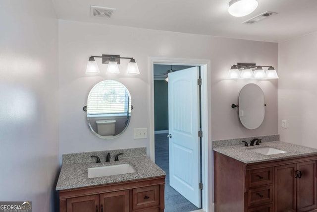 170 Shoal Park Dr, Mcdonough, GA 30252 - bathroom featuring a sink, visible vents, and two vanities