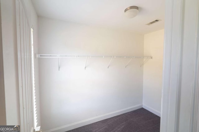 170 Shoal Park Dr, Mcdonough, GA 30252 - spacious closet featuring dark carpet and visible vents
