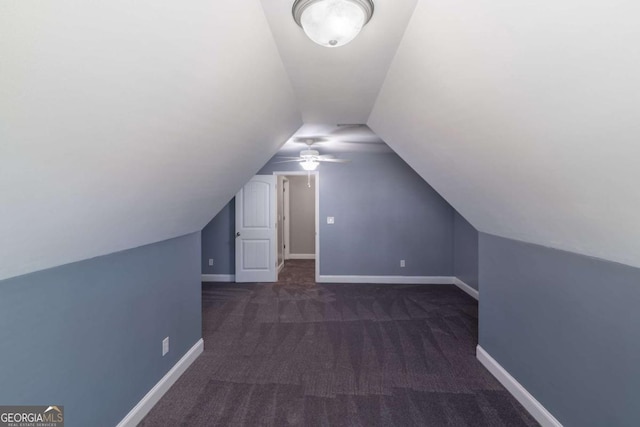 170 Shoal Park Dr, Mcdonough, GA 30252 - additional living space featuring baseboards, lofted ceiling, and carpet floors